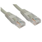 CAT6 Patch Cable Moulded, Full Copper, 5 Metres Grey, Spire.