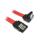SATA Locking Cable Straight to Right Angle 45cm 3Gbps Red