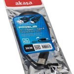 Akasa PROSLIM Type-C to Type-A USB 2.0 Charging & Sync Cable - 30cm
