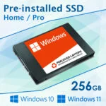 new 256gb 250gb ssd with windows 10 pre-installed windows 11 preloaded