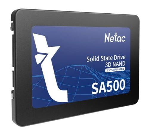 Netac 128GB SA500 SSD 2.5", SATA3, 3D NAND, R/W 500/400 MB/s, 7mm