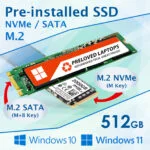 new 500gb 512gb m.2 ssd with windows 10 pre-installed windows 11 preloaded